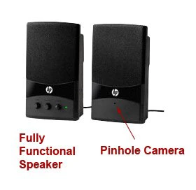 WiFi Computer Speakers Hidden Camera w/ Remote View & Record - Image 3